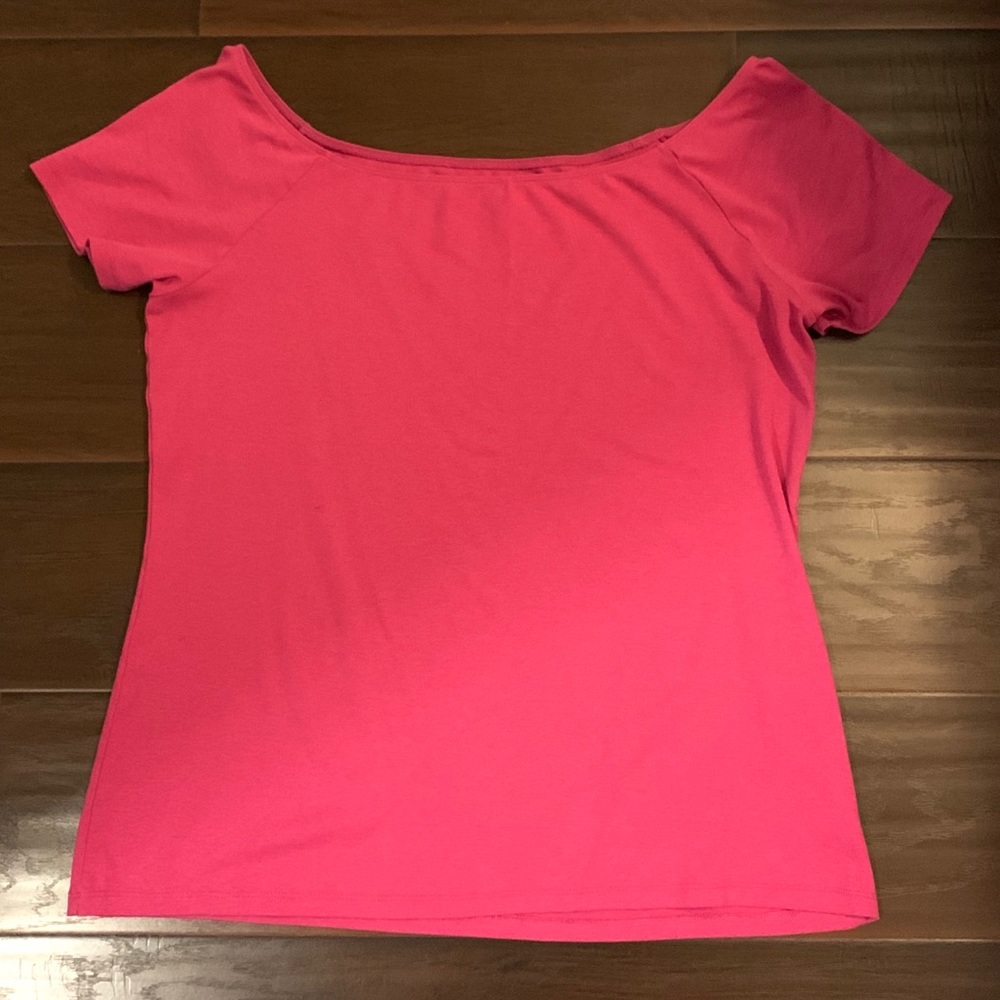 Pink off the shoulder top